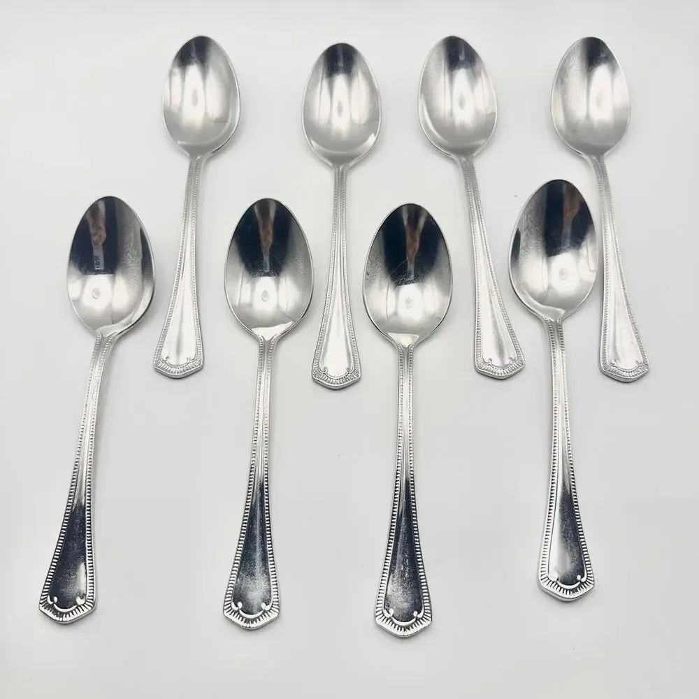 Waterford Somerset 18/10 Stainless Glossy 8 Oval Soup Spoon Replacement Flatware